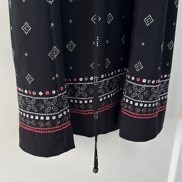 NWT Banana Republic Black Midi Dress with Diamond Pattern - Picture 4 of 4